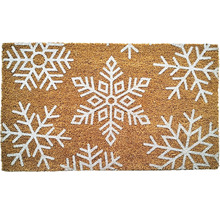 Fußmatte mit Schneeflockenmuster