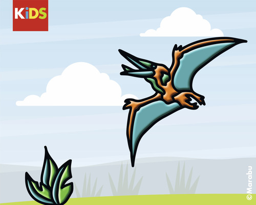 Illustration eines Pteranodon für Kinder