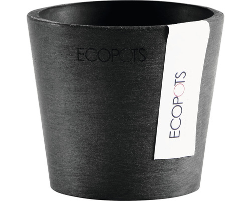 Pflanztopf Ecopots Amsterdam Mini Kunststoff Ø 8 cm H 7 cm dunkelgrau
