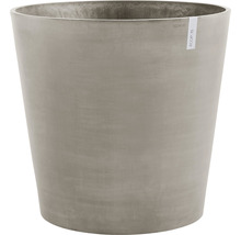 Pflanztopf Ecopots Amsterdam mit Rollen Kunststoff Ø 80 cm H 75 cm braungrau