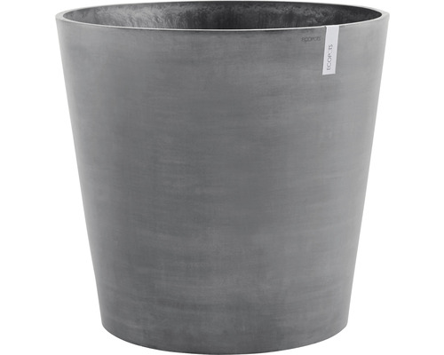 Pflanztopf Ecopots Amsterdam mit Rollen Kunststoff Ø 80 cm H 75 cm grau