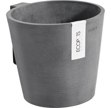Grauer Pflanztopf mit Halterung