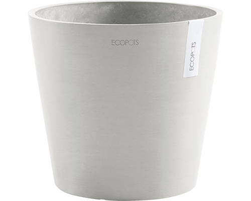 Pflanztopf Ecopots Amsterdam Kunststoff Ø 30 cm H 26 cm weißgrau