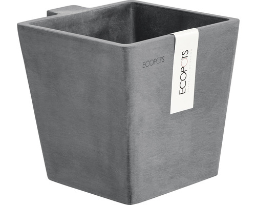 Blumenkasten Ecopots Manhatten Wall S Kusntstoff 15 x 17,4 x 15 cm grau