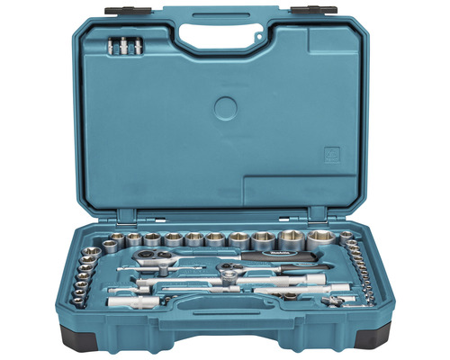 Makita Werkzeugkoffer mit Ratschen, Steckschlüsseln und Bits