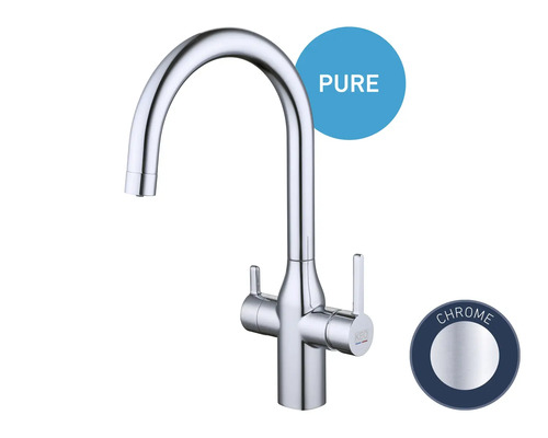 Wasserhahn aus Chrom