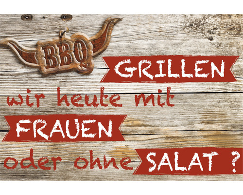 BBQ Bodenschutzmatte Grillen mit Frauen 75x120 cm