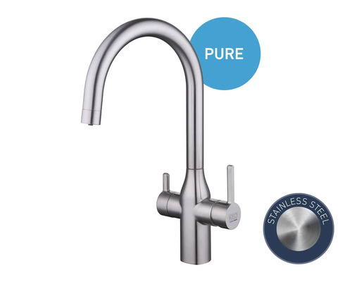 Küchenarmatur aus Edelstahl