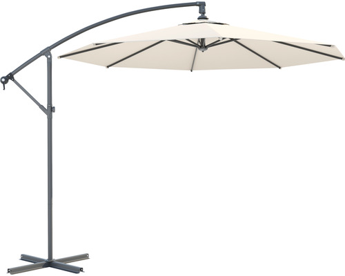 Freiarm-Sonnenschirm mit stabilem Standfuß für den Garten