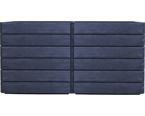 Rechteckiger Pflanzkasten aus Holzlatten