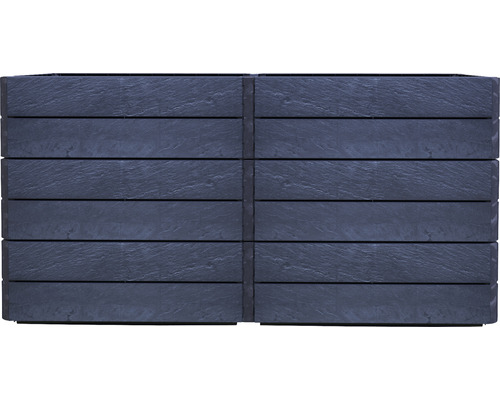 Blumenkasten aus Kunststoff mit Holzoptik