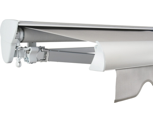 SOLUNA Halbkassettenmarkise Classic 4,5x2,5 Stoff Dessin 320923 Gestell E6EV1 silber eloxiert Antrieb links inkl. Kurbel SOLUNA Halbkassettenmarkise Classic 4,5x2,5 Stoff Dessin 320923 Gestell E6EV1 silber eloxiert Antrieb links inkl. Kurbel