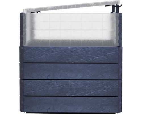 Hochbeet mit Frühbeetaufsatz