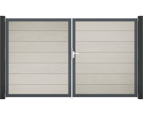 Doppeltor GroJa Flex Grande rechts Rahmen anthrazit 300 x 180 cm bi-color