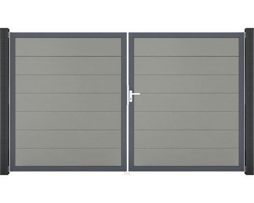 Doppeltor GroJa Flex Grande rechts Rahmen anthrazit 300 x 180 cm grau