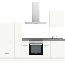 nobilia elements Küchenzeile mit Geräten Urban 270 cm alpinweiss matt vormontiert Variante links 4004539037151