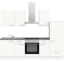 nobilia elements Küchenzeile ohne Geräte Urban 270 cm alpinweiss matt vormontiert Variante rechts 4004539037182