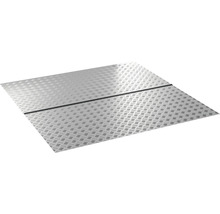Aluminium Riffelblech mit schwarzer Fuge