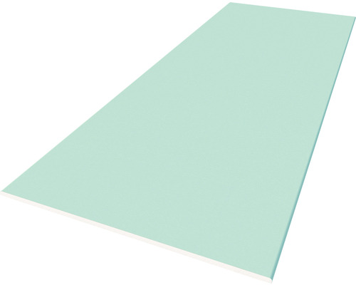 Knauf Gipskartonplatte Feuchtraumplatte Greenboard GKBI imprägniert 2000 x 600 x 12,5 mm