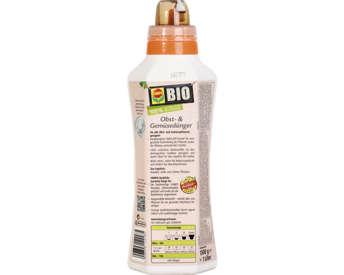 Bio Obst- und Gemüsedünger in einer Flasche