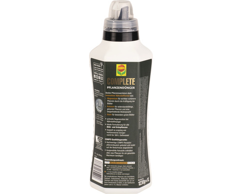 COMPO Complete Flüssigdünger in einer 1-Liter-Flasche für Pflanzen