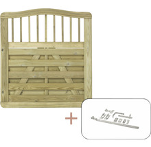 Holztor mit Torbeschlag-Set