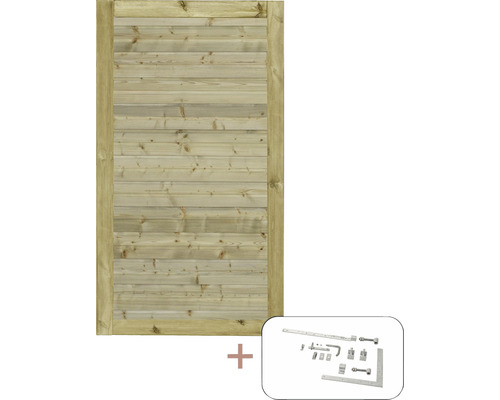 Holztor mit Beschlägen für Gartenzäune