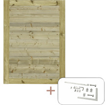 Holztor inklusive Beschläge für Gartenzäune