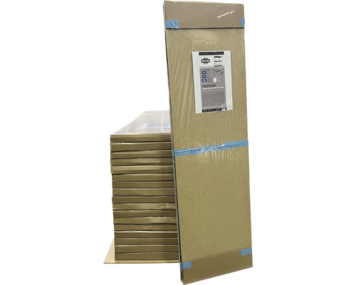 Verpackter Regalsatz zur Selbstmontage.