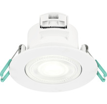 LED Einbauleuchte schwenkbar IP44 5,5W 550 lm einstellbares weiß Ø 8,7/6,8-7,4 cm 230V