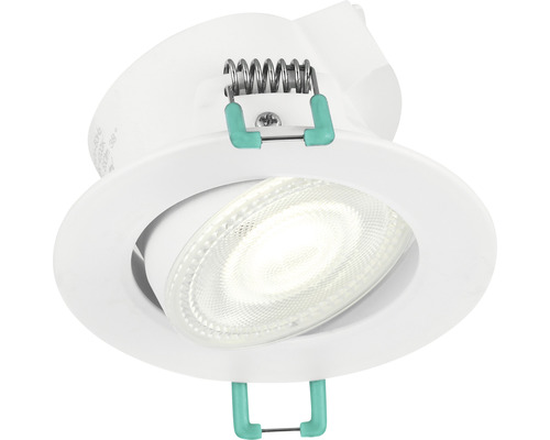Einbaustrahler in Weiß mit Licht