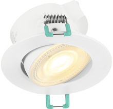 LED Einbauleuchte schwenkbar IP44 5,5W 550 lm einstellbares weiß Ø 8,7/6,8-7,4 cm 230V