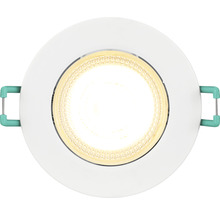 LED Einbauleuchte schwenkbar IP44 5,5W 550 lm einstellbares weiß Ø 8,7/6,8-7,4 cm 230V