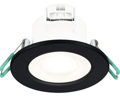 Deckeneinbaustrahler mit schwarzer Blende