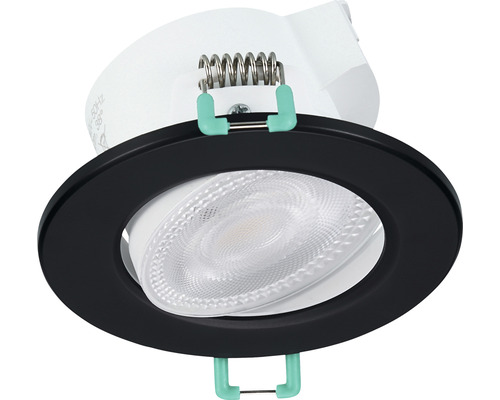 Einbaustrahler mit schwarzem Rahmen