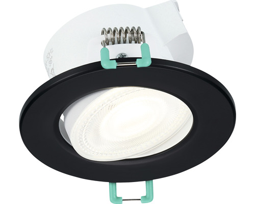 Einbaustrahler mit schwarzem Rahmen