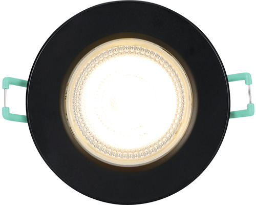 Runder Deckeneinbaustrahler mit Halteklammern