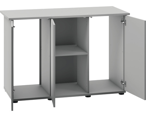 Aquariumunterschrank mit zwei Türen und einem offenen Fach