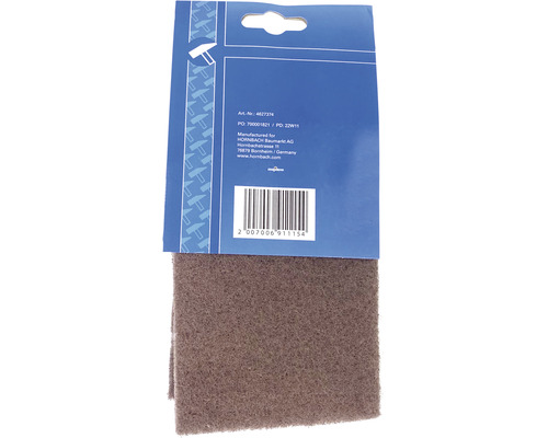 Schleifvlies auf Verpackung für den Einsatz beim Bauen und Renovieren