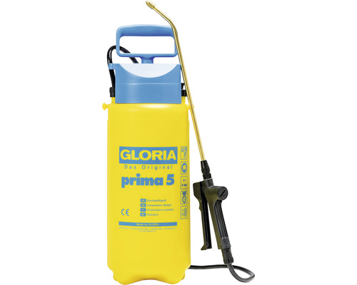 GLORIA prima 5 - Drucksprühgerät 5 L, Gartenspritze inkl. Messing-Lanze und Düse Gloria Prima 5 Drucksprühgerät für Garten und Pflanzenpflege