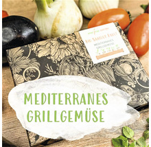 Mediterranes Grillgemüse Saatgut Packung mit Aubergine, Tomaten, Fenchel