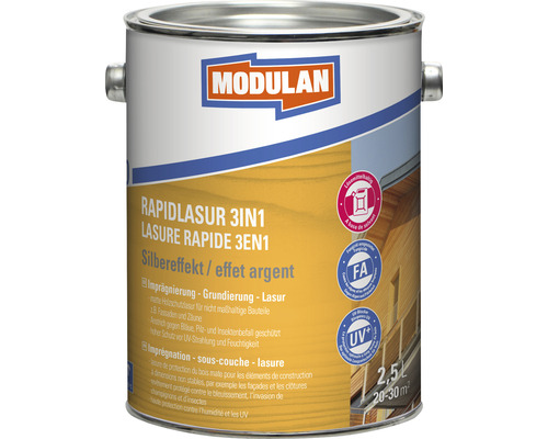 MODULAN Rapidlasur 3in1 silbergrau 2,5 l