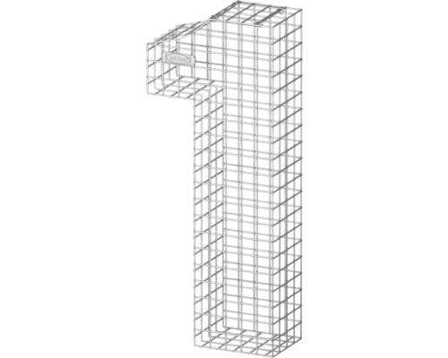 Gabione in Form einer Ziffer Eins
