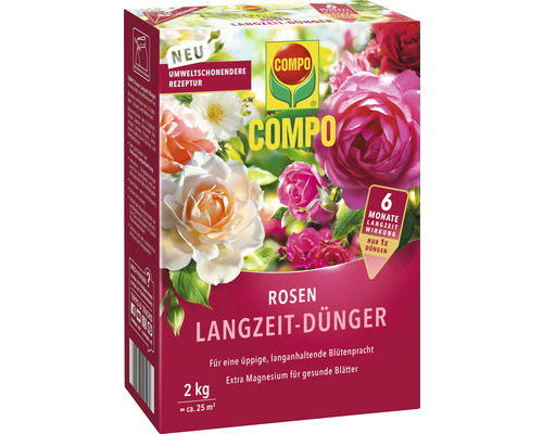 Rosen-Langzeitdünger COMPO mit extra Magnesium 2 kg für ca. 25 m²