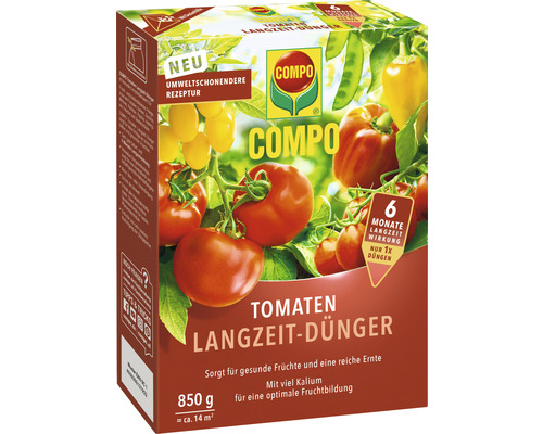 Tomaten Langzeit-Dünger COMPO 850 g mineralischer Dünger mit Langzeitwirkung mit viel Kalium