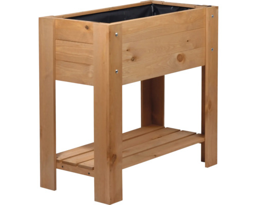 Holz Pflanztrog mit Ablage für den Garten