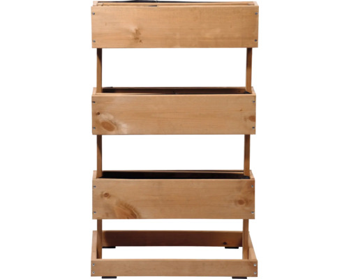 Hochbeet aus Holz mit drei Pflanzkästen