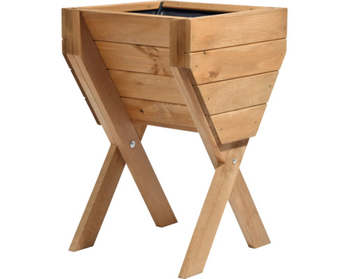 Hochbeet aus Holz mit Kreuzfuß