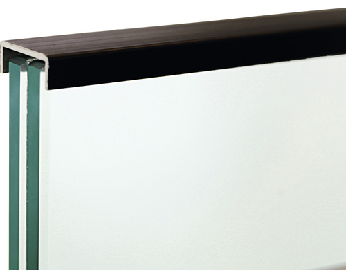 Handlauf für Pertura Pontos Glasgeländer schwarz 7.5x20.5x2000 mm Handlauf für Pertura Pontos Glasgeländer schwarz 7.5x20.5x2000 mm
