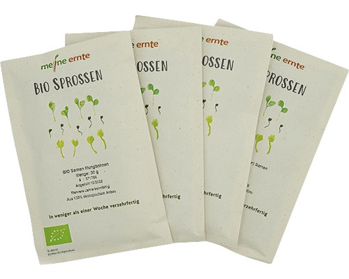 Bio Sprossen Mungbohnen Samen Packung